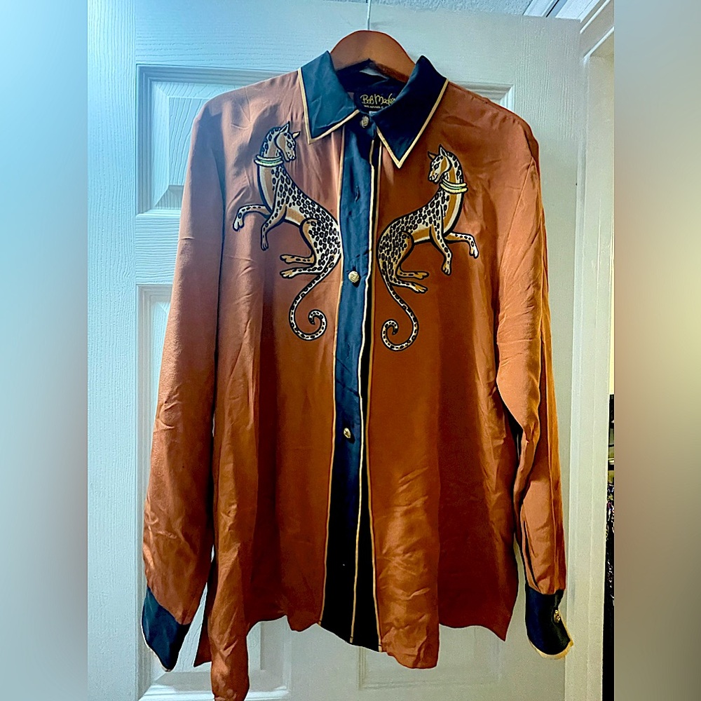 Bob Mackie Y2K 90s Silk Wearable Art